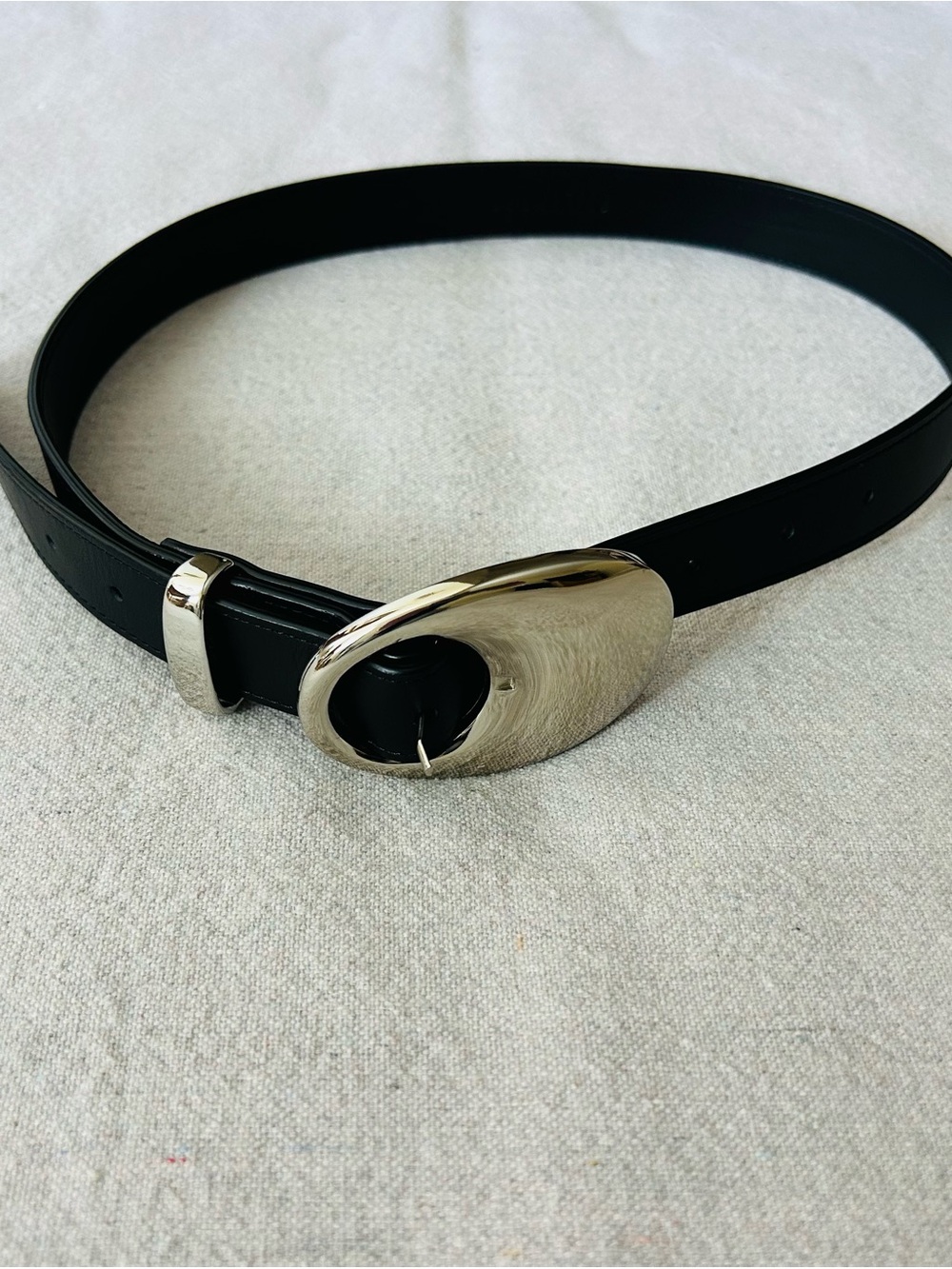 Beaufille Black Porte Leather Belt, Small - Picture 9 of 12